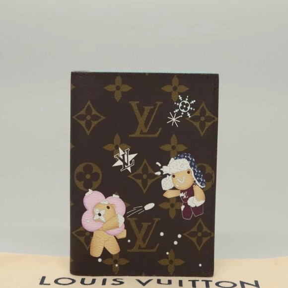 LOUIS VUITTON Christmas Vivienne Couverture Passport Passport Case Auth 132776M - Picture 15 of 16